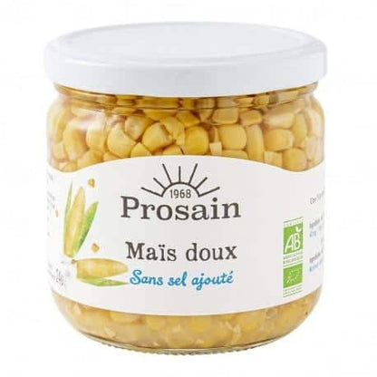 Prosain -- Maïs doux en grains sans sel ajouté bio et équitable - 345 g
