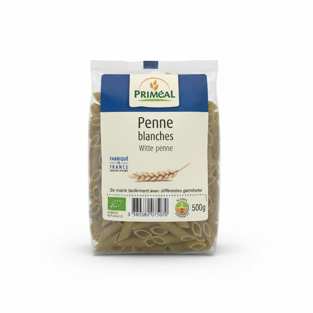 Priméal -- Penne 100% france blanches bio - 500 g
