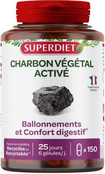Charbon végétal activé (ballonnements et confort digestif) - 1