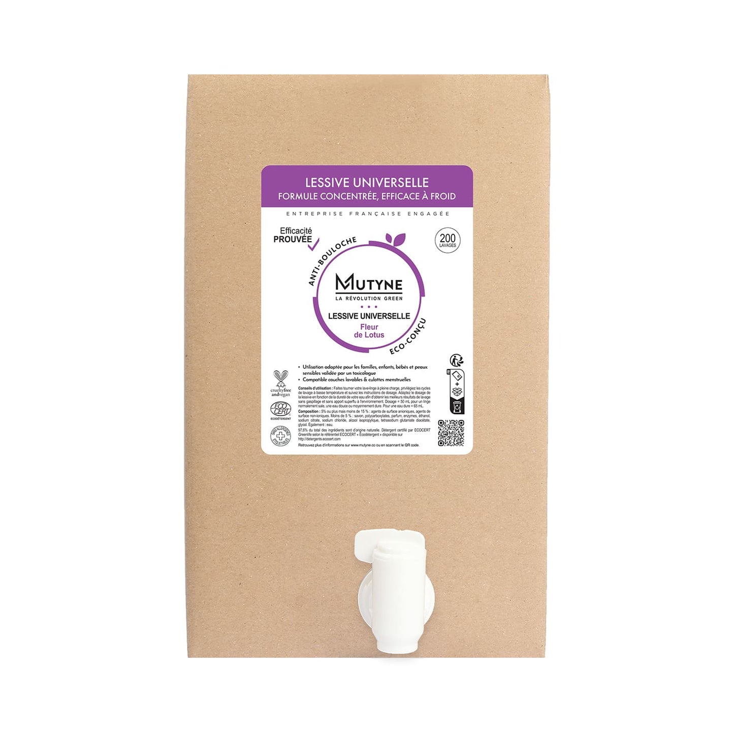 Lessive ecocert fleur de lotus vrac - 1